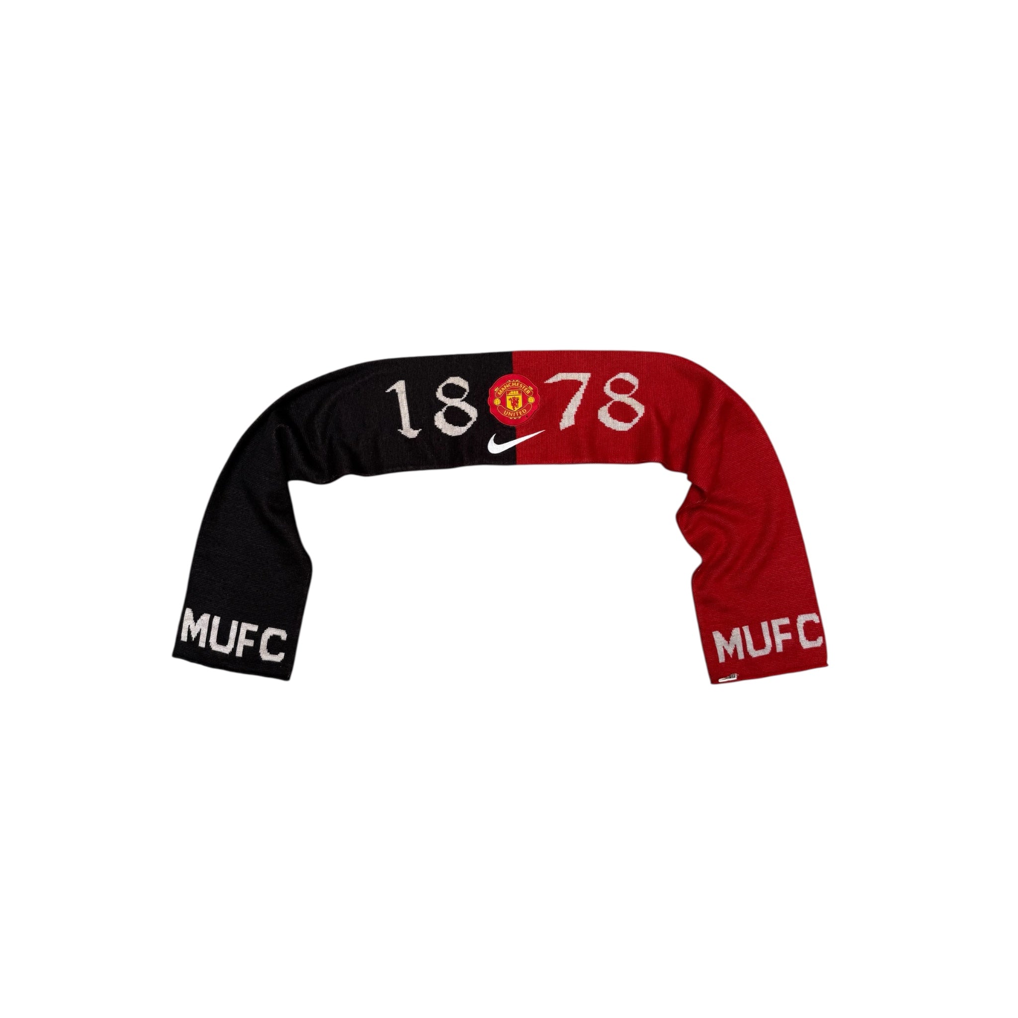 Nike Manchester United Vintage Scarf – Red/Black 1878 MUFC