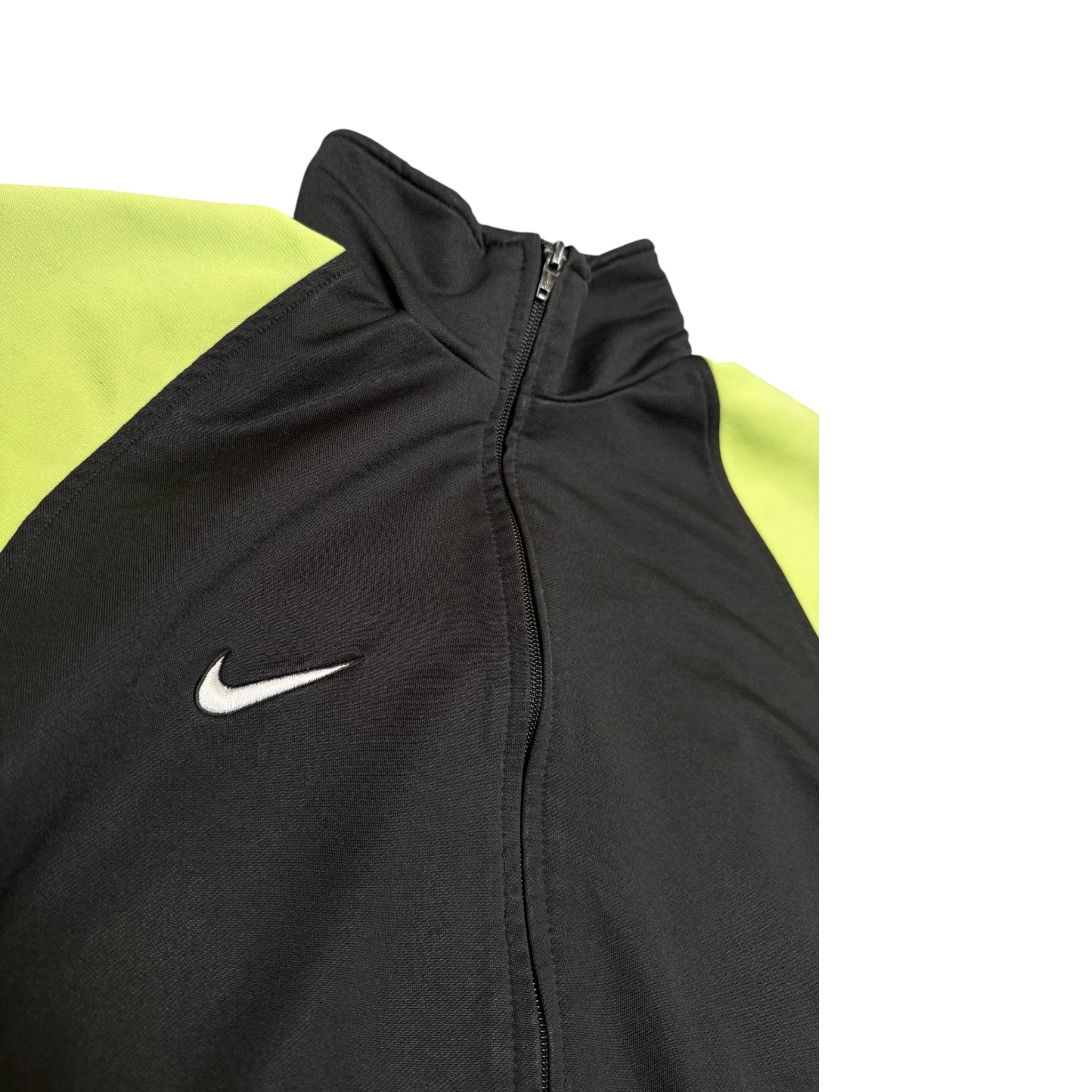Nike Vintage Track Jacket – Black with Lime Green Panels
