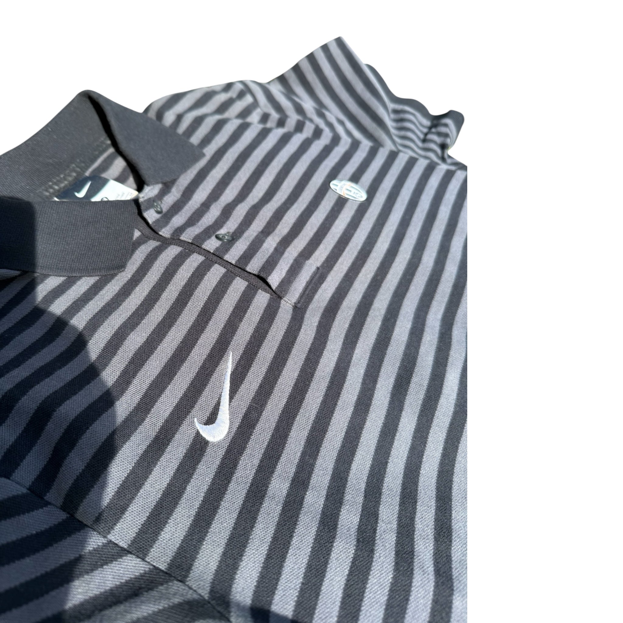 Nike Juventus Striped Polo – Vintage Black/Grey Classic
