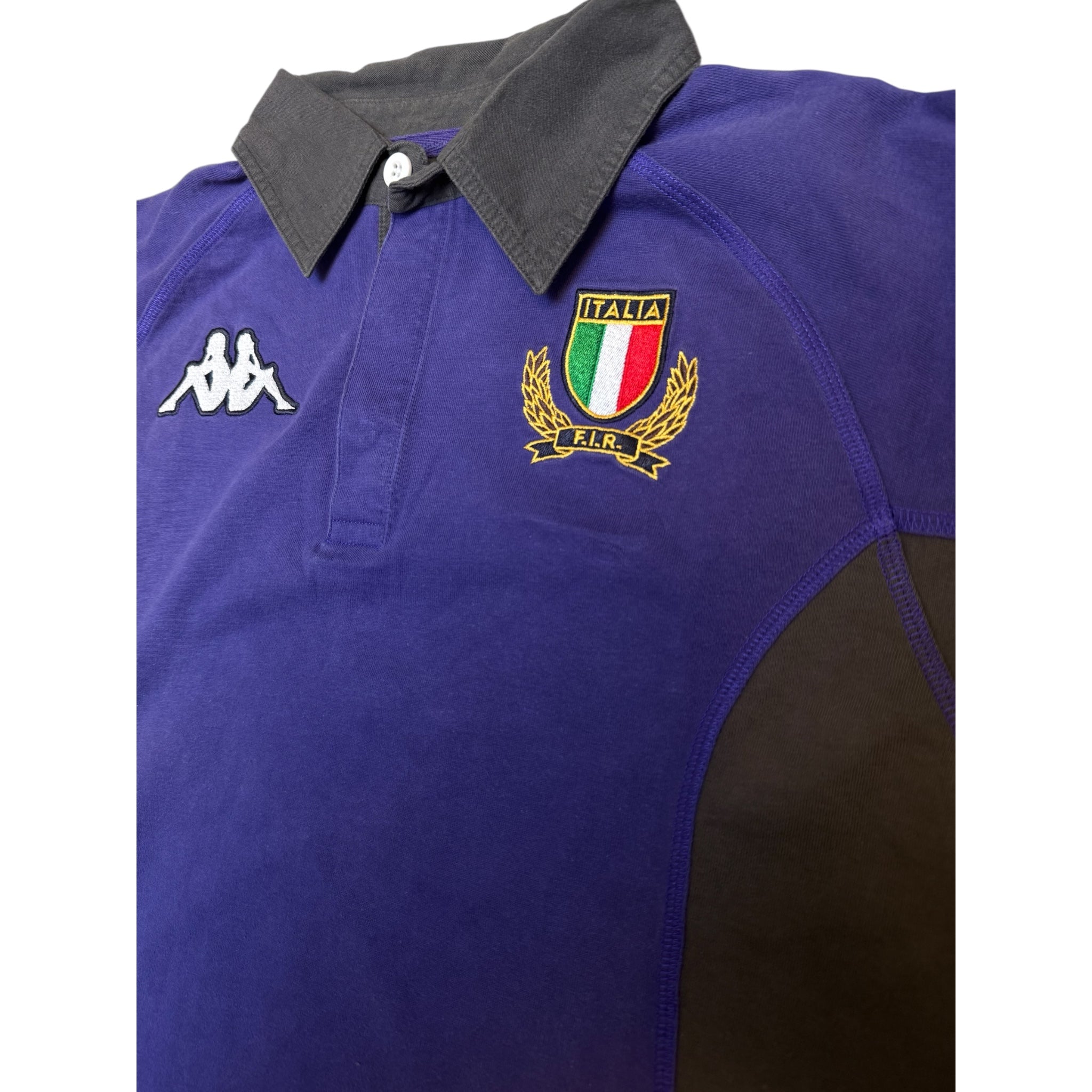 Kappa Italia Rugby Vintage Polo – Purple/Black