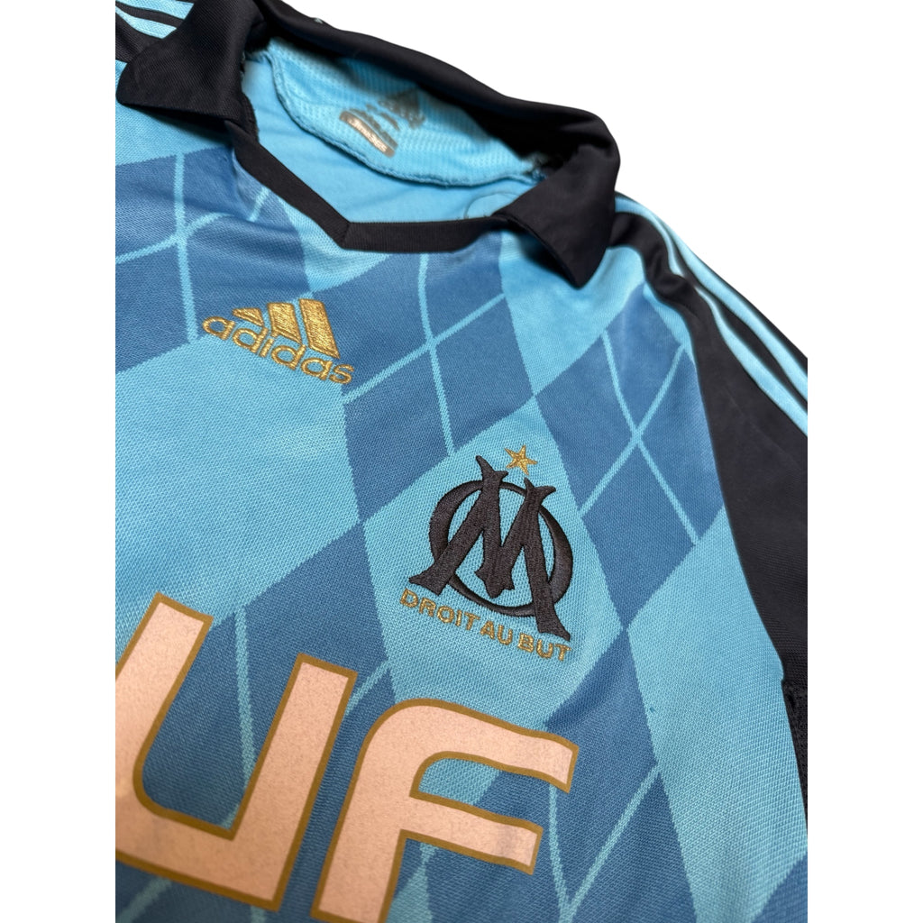 Adidas Olympique de Marseille Jersey – Vintage Blue Diamond Pattern