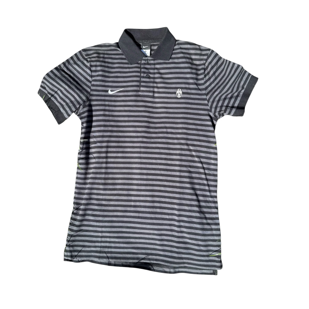 Nike Juventus Striped Polo – Vintage Black/Grey Classic