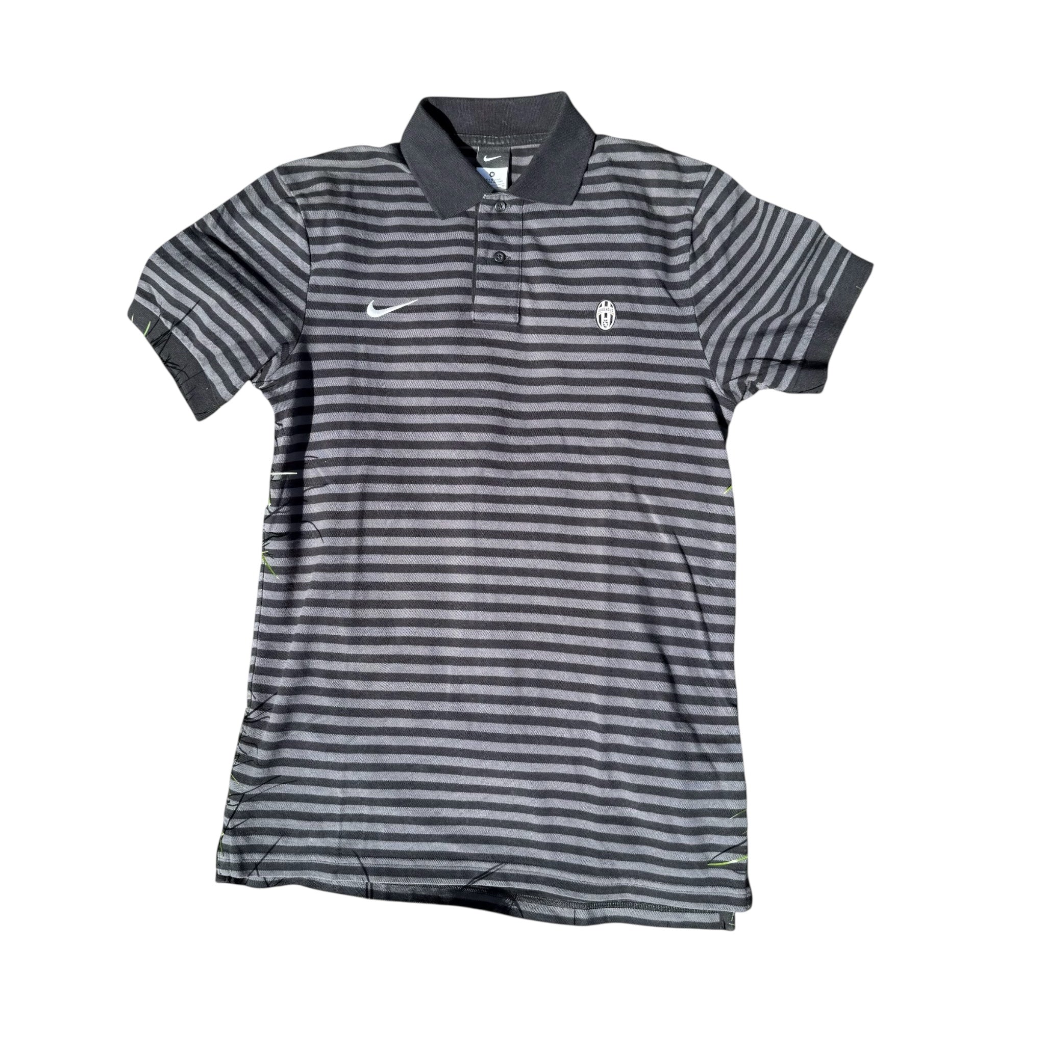 Nike Juventus Striped Polo – Vintage Black/Grey Classic