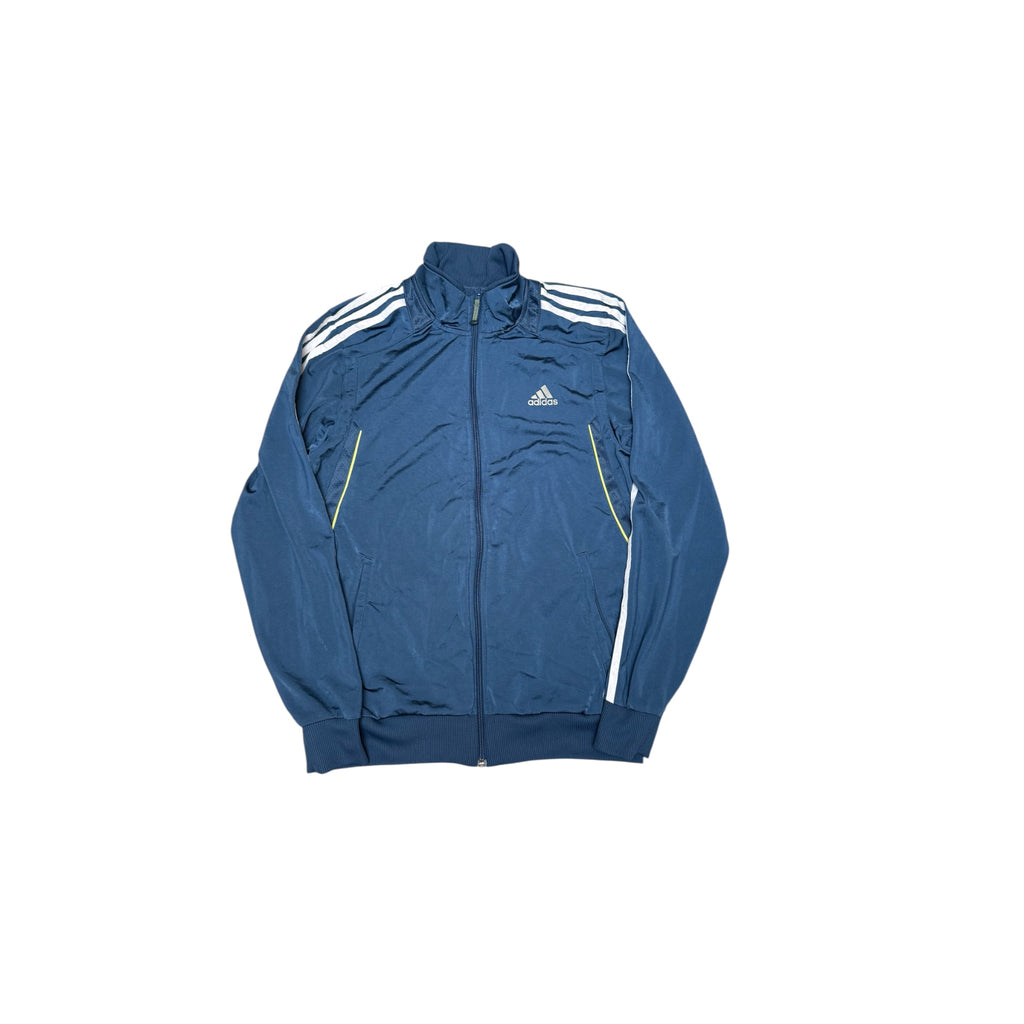 Adidas Track Jacket – Vintage Navy Blue 3-Stripes Classic