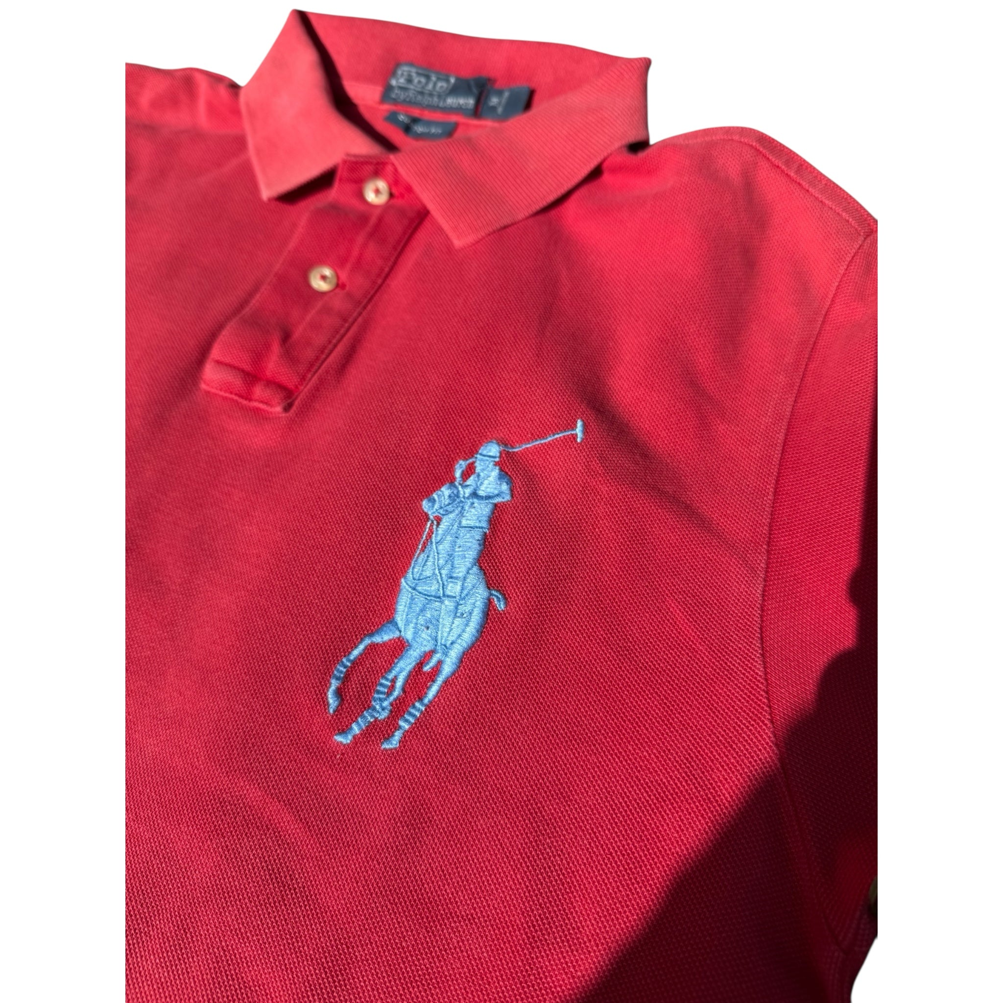Polo Ralph Lauren Big Pony Polo – Vintage Red with Blue Embroidery