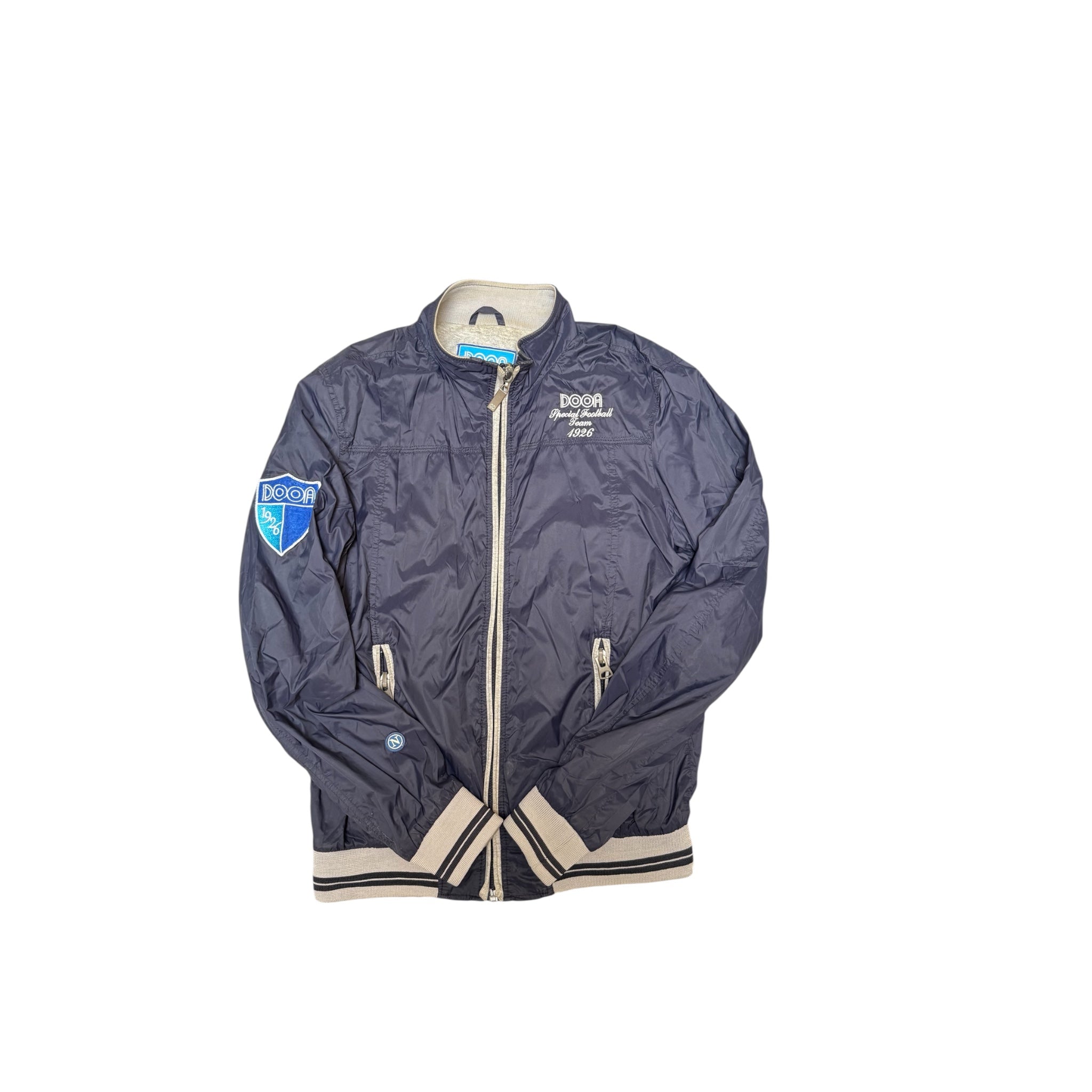 Diadora Track Jacket – Vintage Navy with Retro Patches