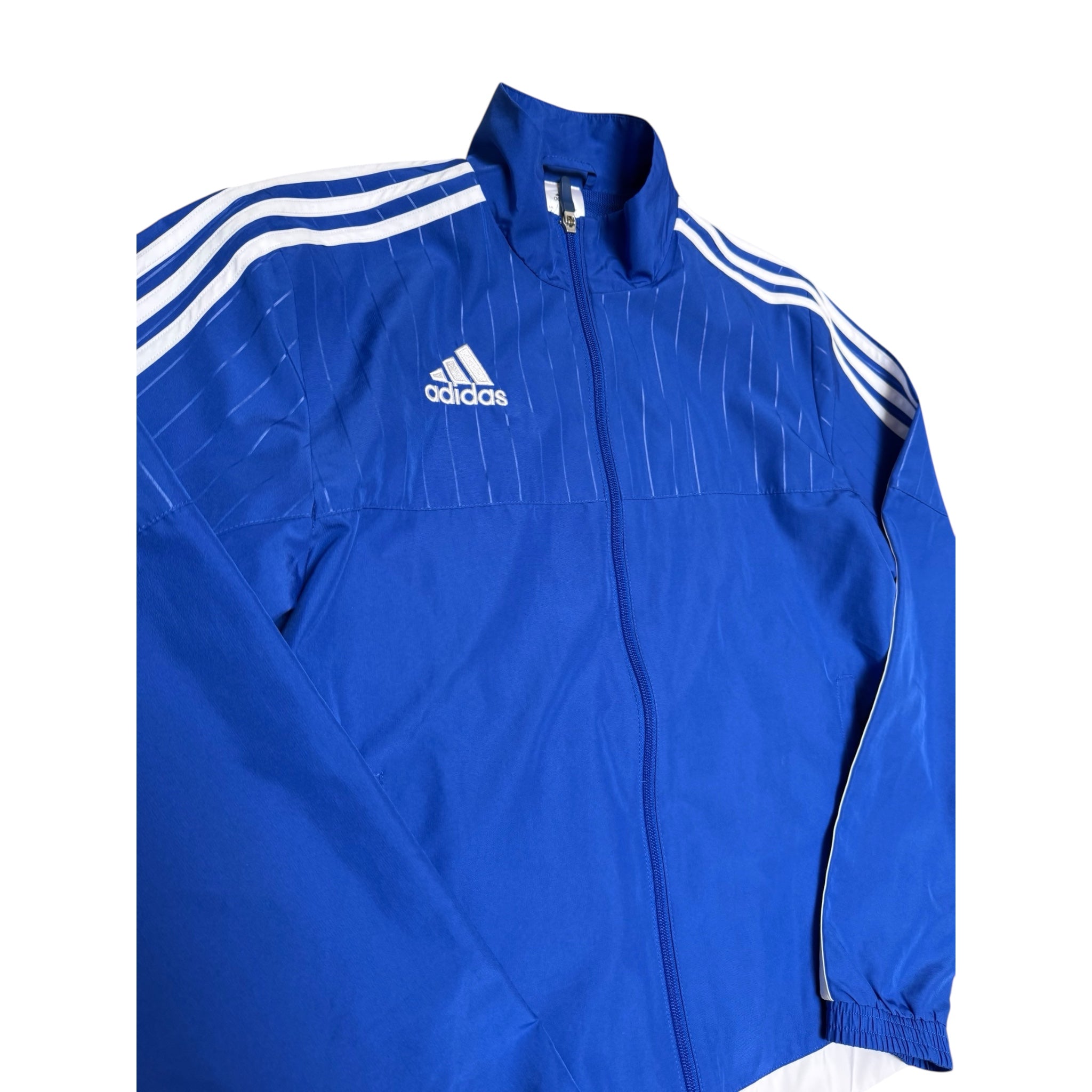 Adidas Track Jacket – Vintage Blue 3-Stripes Classic